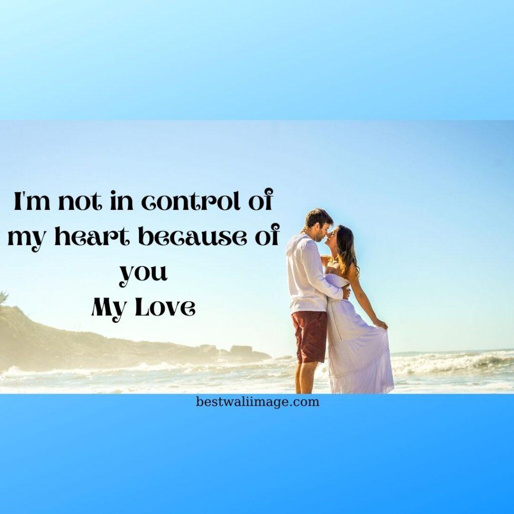 Love image with quote with couple