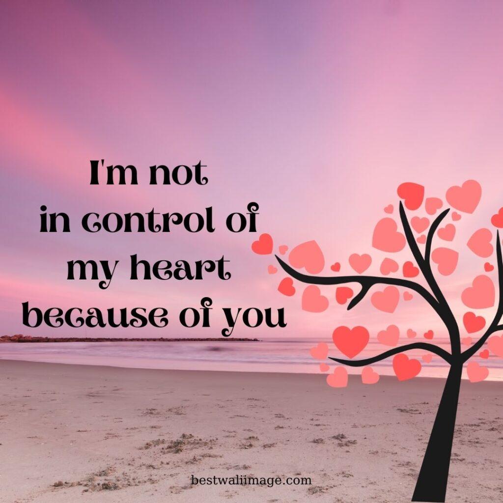 beautiful red heart Love image with quote