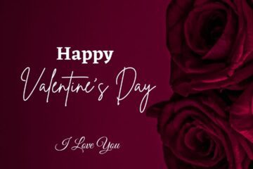 Happy valentine's day image with red rose