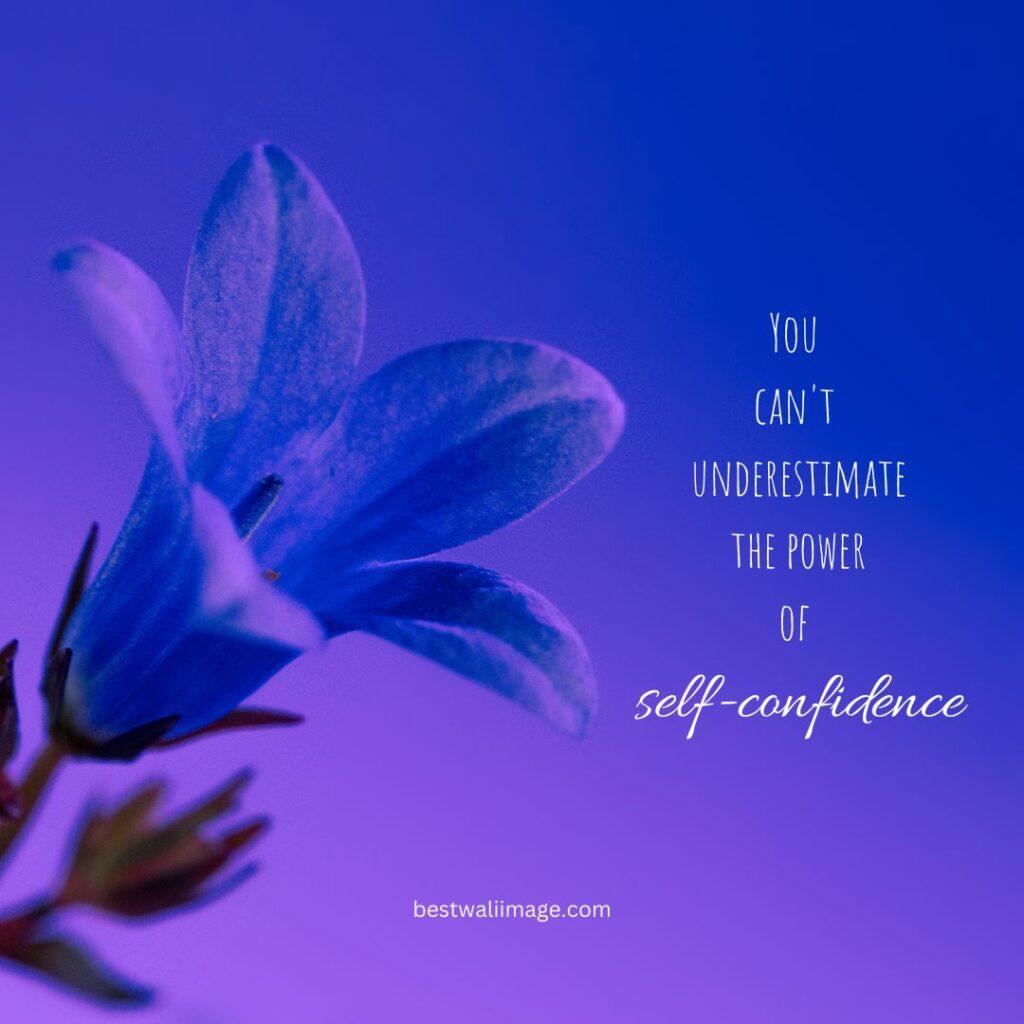 beautiful blue flower with life short quote image