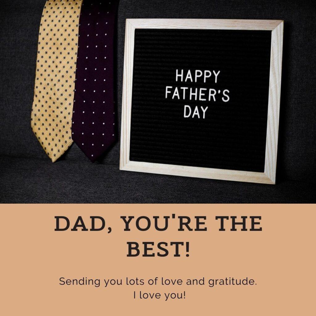 happy fathers day written image with tie or heart